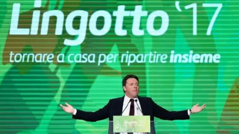 renzi al lingotto 