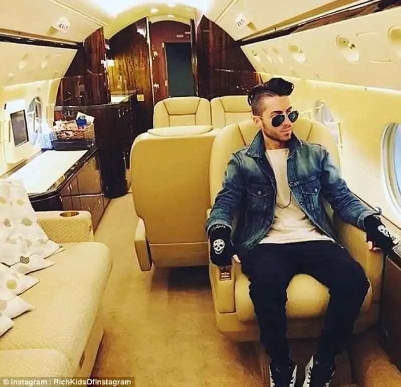 rich kid su jet privato