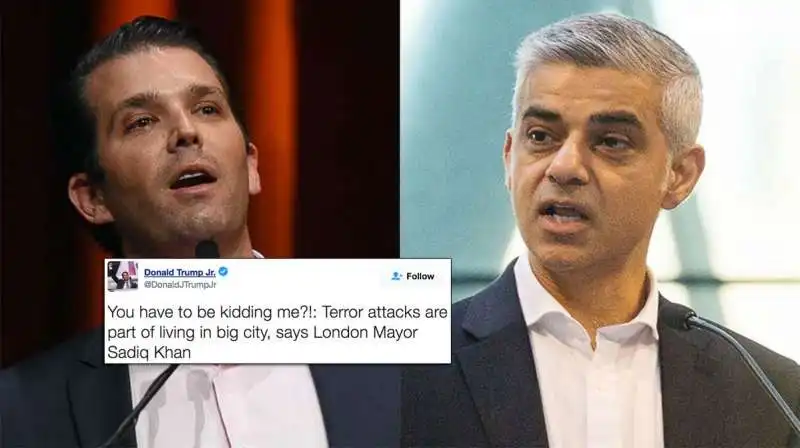 SCONTRO TRA SADIQ KHAN E IL FIGLIO DI TRUMP