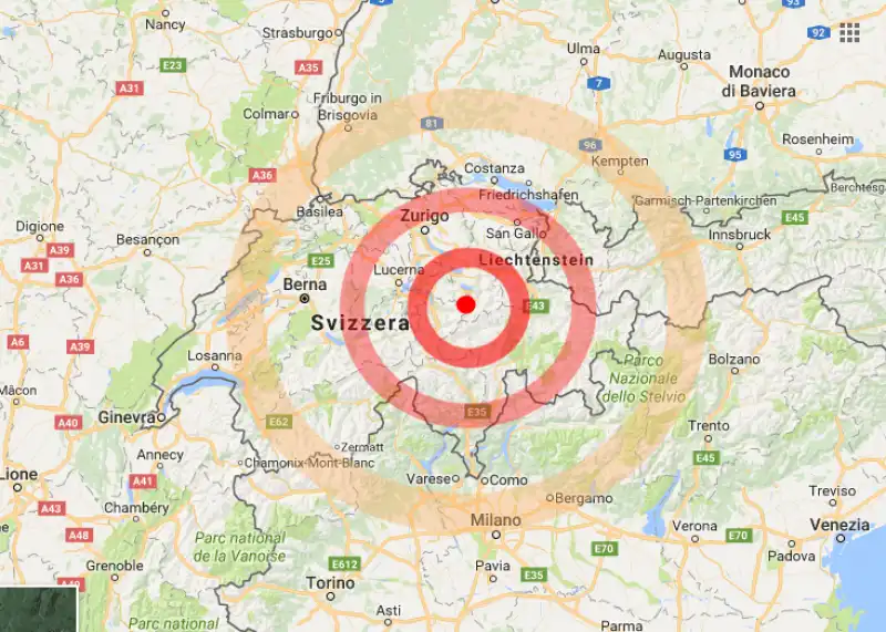 terremoto svizzera