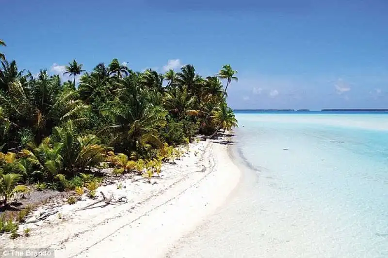 una spiaggia di tetiaroa,