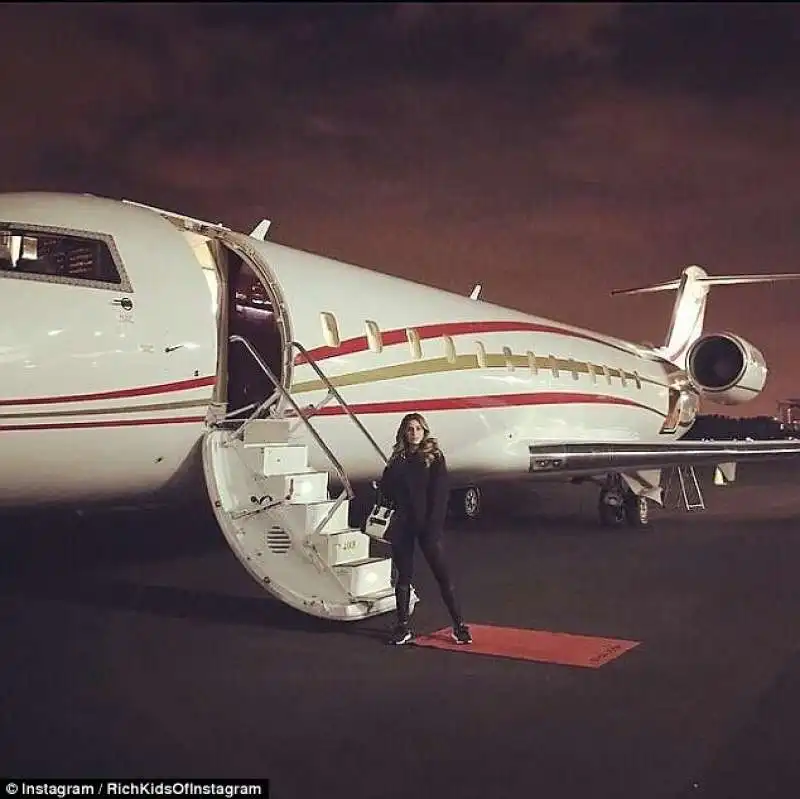 volo privato per la rich kid