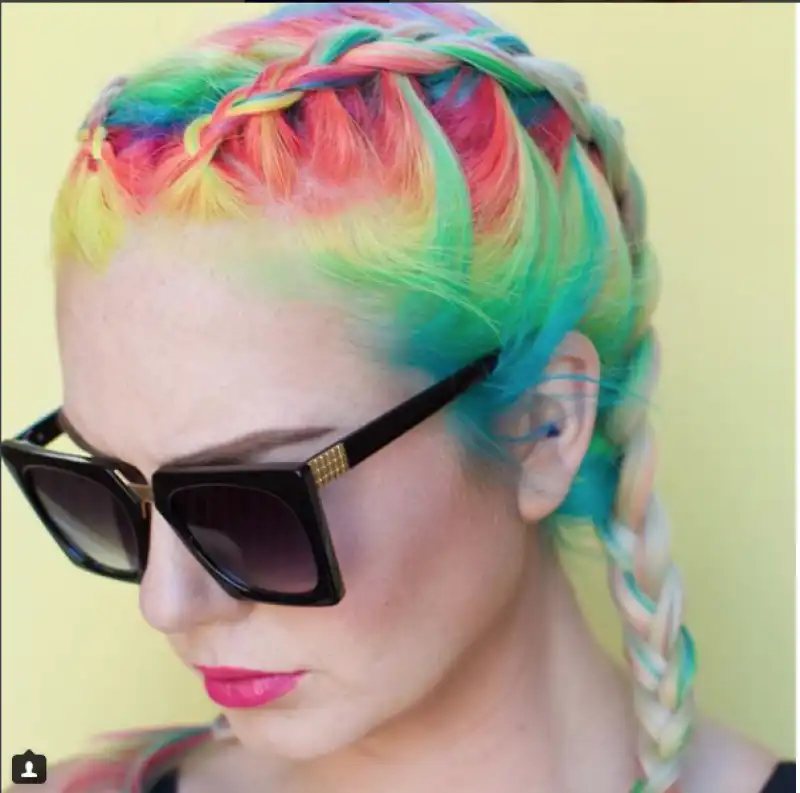 capelli arcobaleno 