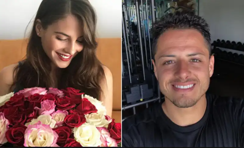 chicharito hernandez con andrea duro