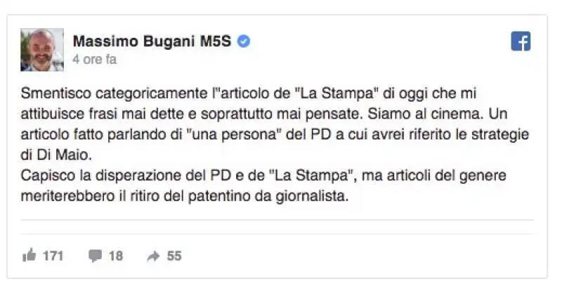 IL POST DI MASSIMO BUGANI