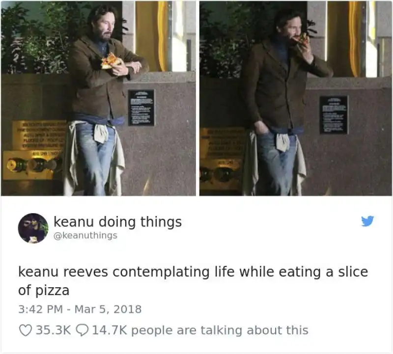 keanu reeves contempla l esistenza