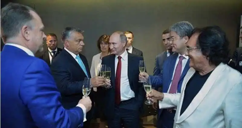 al bano con putin e orban