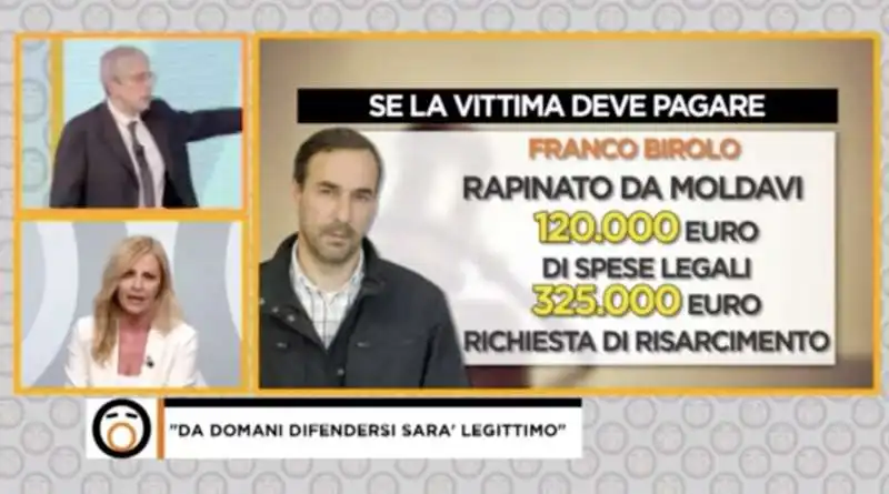 fuori dal coro   scazzo tra mario giordano e luisella costamagna sulla legittima difesa 5