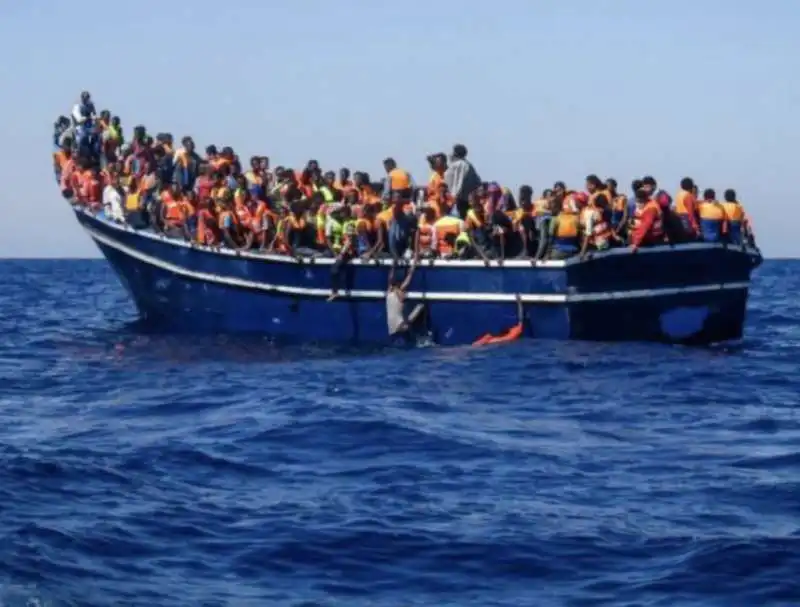 gommone di migranti