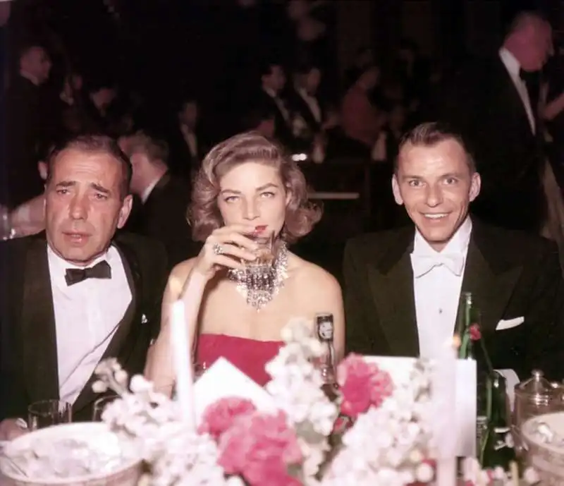 humphrey bogart   lauren bacall   frank sinatra