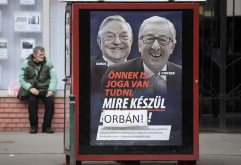 manifesti di orban contro soros e juncker  8