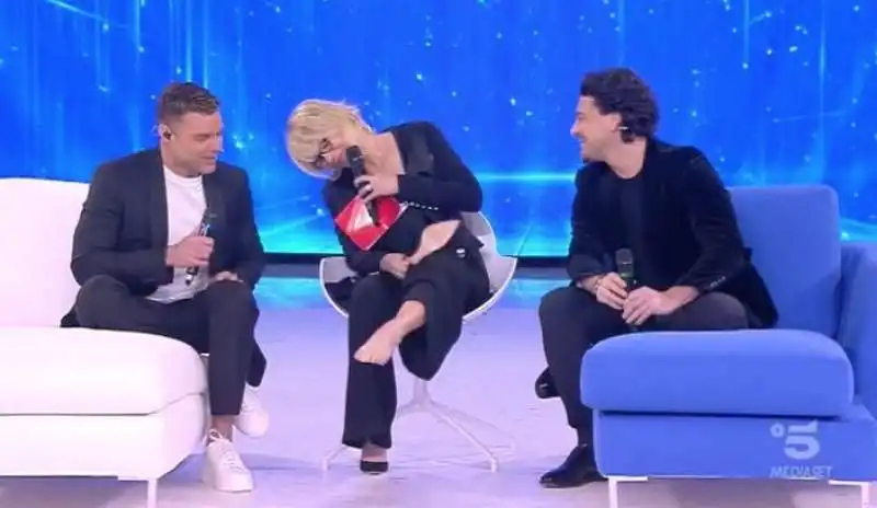 maria de filippi con ricky martin e vittorio grigolo 