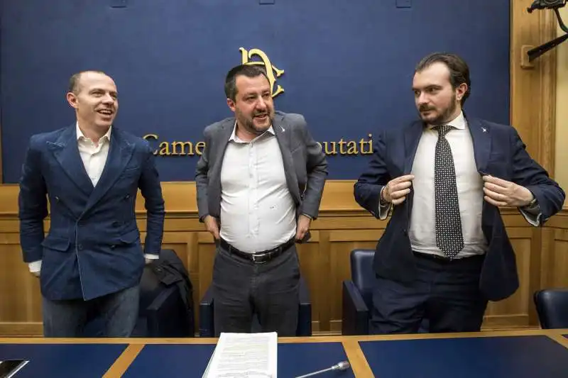 massimiliano romeo matteo salvini riccardo molinari 1