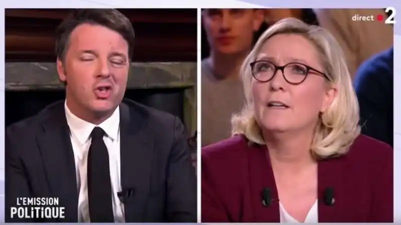 MATTEO RENZI  MARINE LE PEN