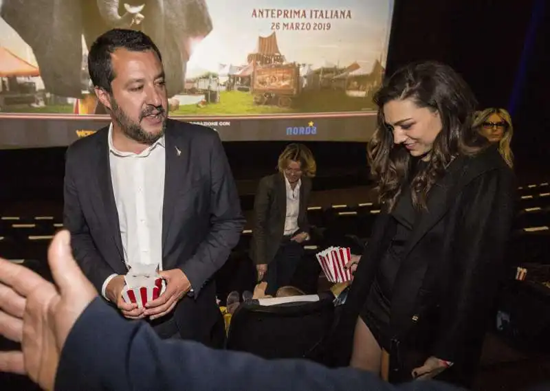 Matteo Salvini con Francesca Verdini 