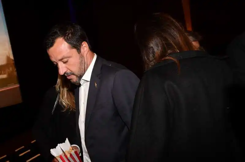 matteo salvini e francesca verdini all anteprima di dumbo foto di bacco (14)