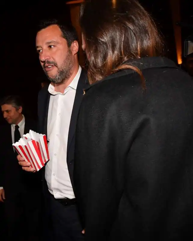 matteo salvini e francesca verdini all anteprima di dumbo foto di bacco (6)