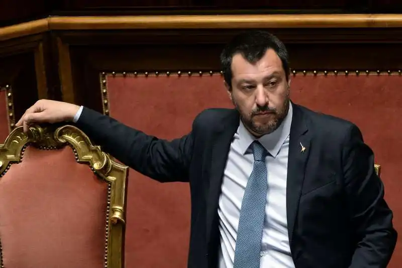 matteo salvini in senato 3