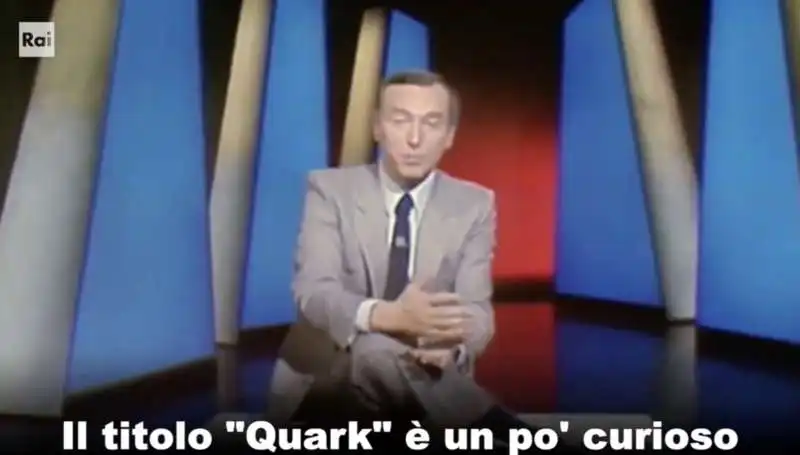 piero angela prima puntata di quark nel 1981.  