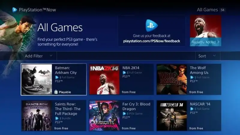 PLAYSTATION NOW