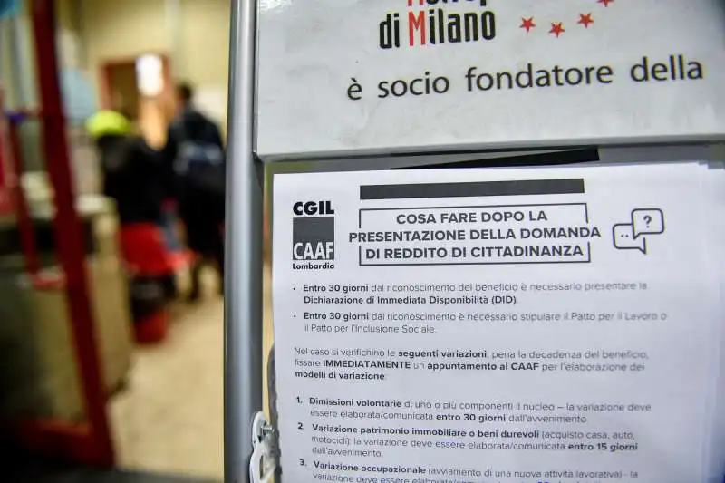 reddito di cittadinanza caf