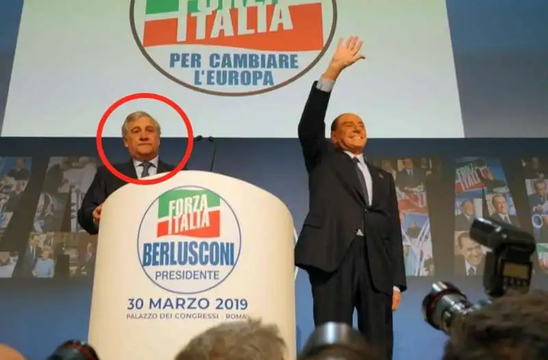 SILVIO BERLUSCONI TAJANI LANCIO EUROPEE 