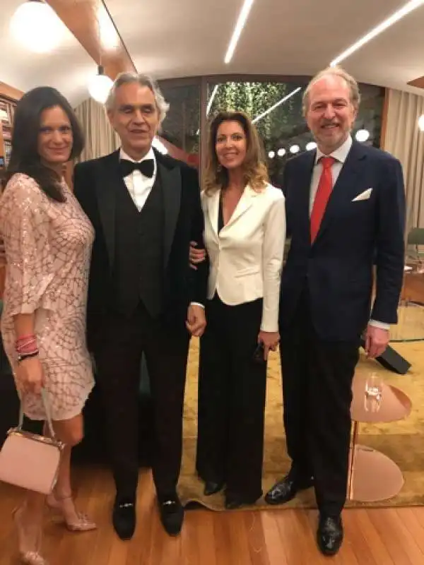 veronica e andrea bocelli, alessandra e arturo artom