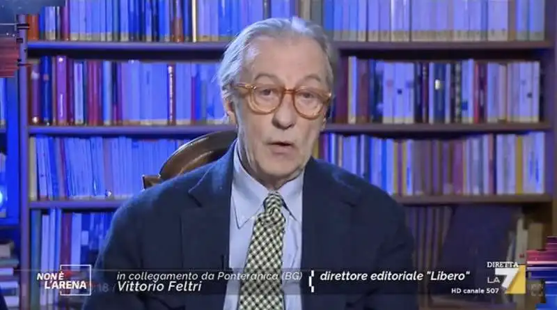 vittorio feltri a 'non e' l'arena' 3