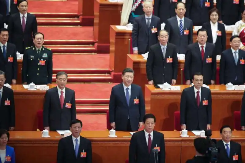 XI JINPING  MOSTRA I CAPELLI BIANCHI