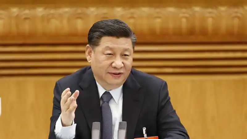 XI JINPING MOSTRA I CAPELLI BIANCHI