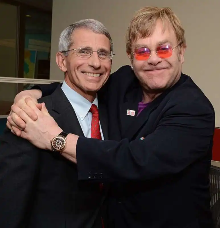 anthony fauci e elton john