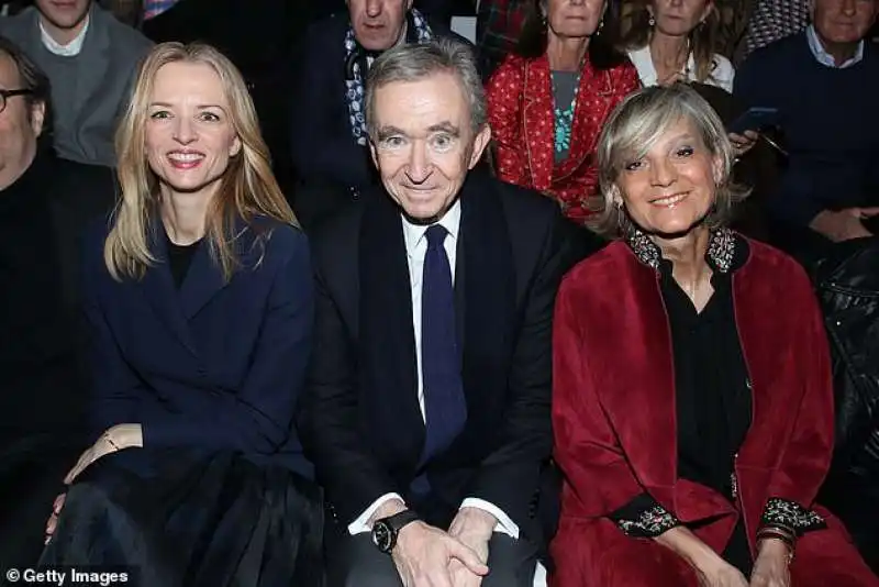 BERNARD ARNAULT CON LA MOGLIE E LA FIGLIA