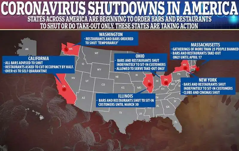 coronavirus usa  16 marzo
