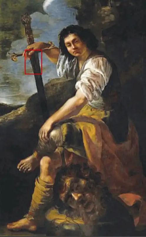 davide con la testa di golia artemisia gentileschi