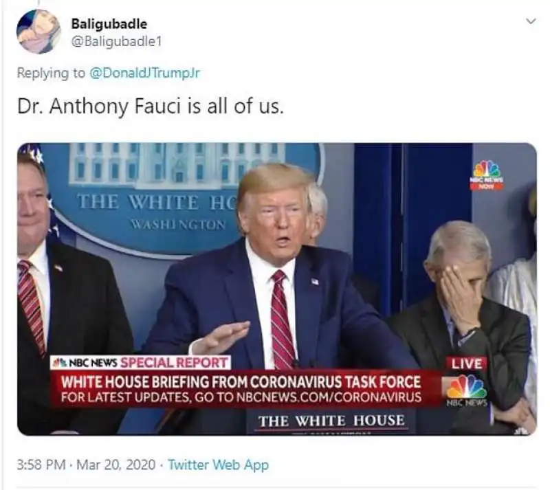 donald trump anthony fauci