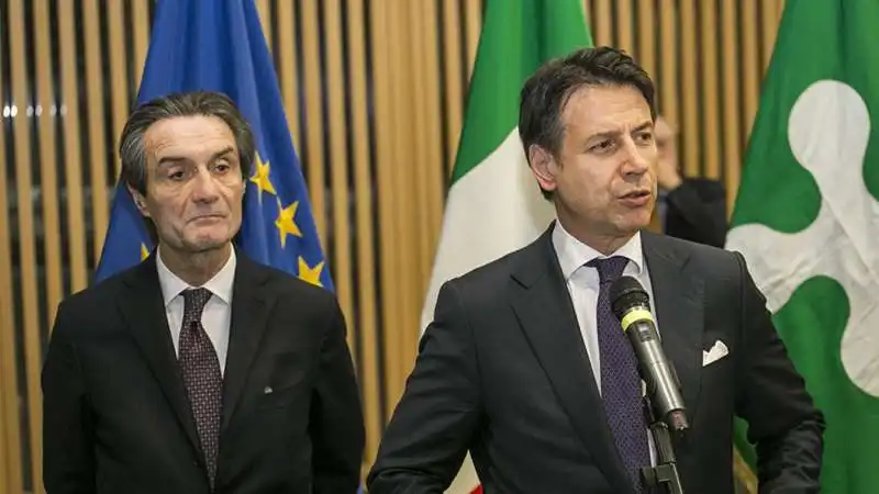 GIUSEPPE CONTE ATTILIO FONTANA