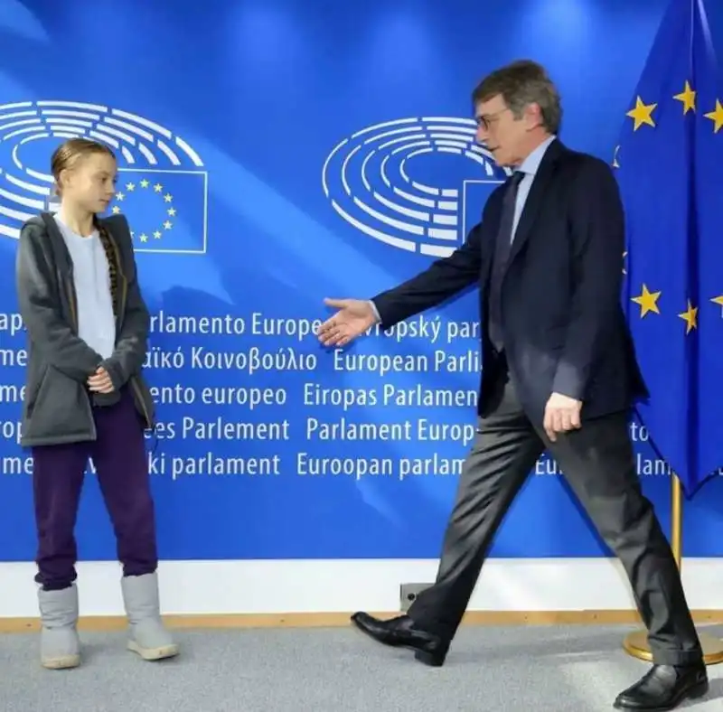 GRETA THUNBERG DAVID SASSOLI