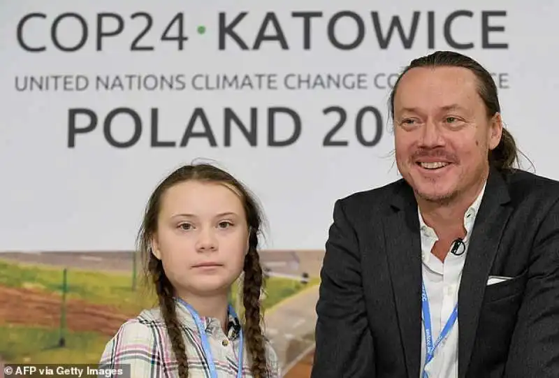 greta thunberg e il padre svante