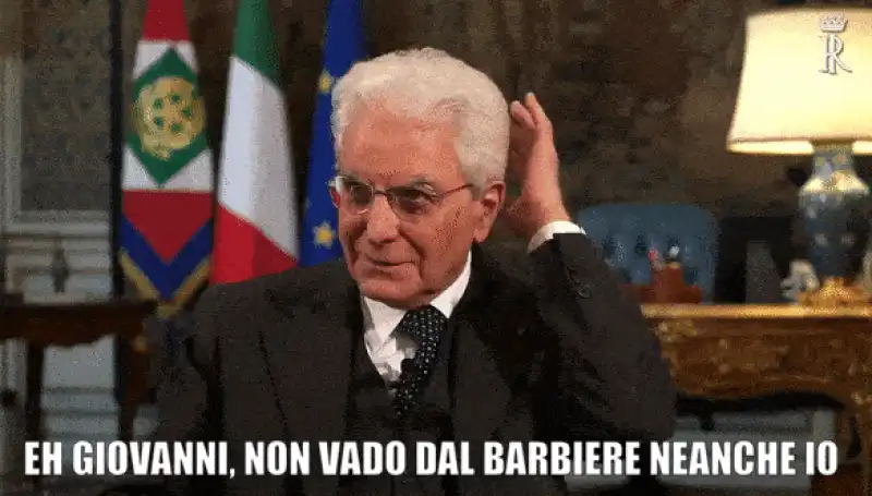 IL FUORIONDA DI SERGIO MATTARELLA: GIOVANNI, NON VADO DAL BARBIERE NEANCHE IO