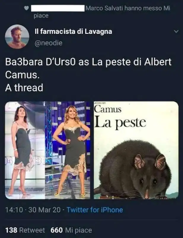 MARCO SALVATI SU BARBARA D URSO