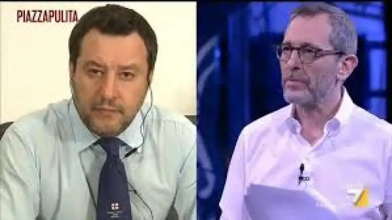 matteo salvini ospite di piazzapulita