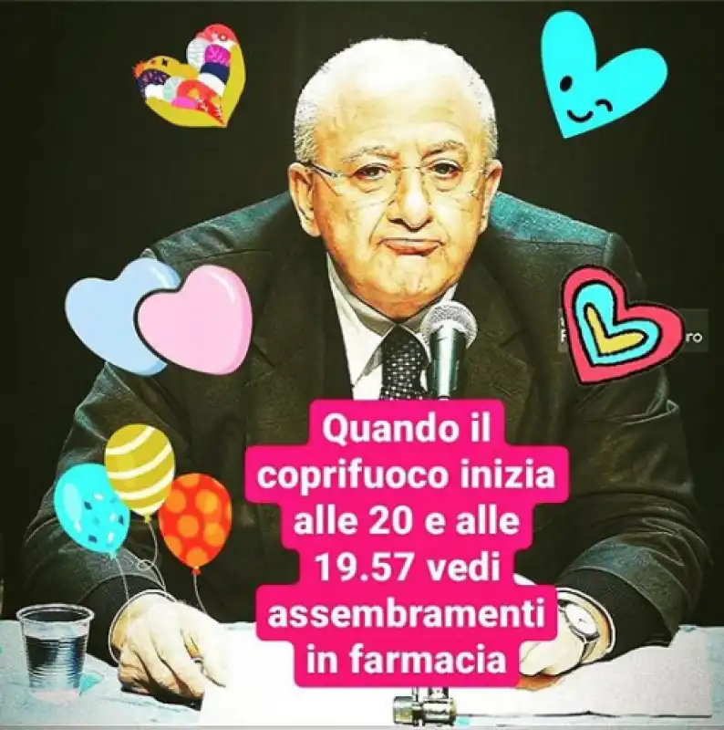 meme su vincenzo de luca e il pugno di ferro sul coronavirus 8