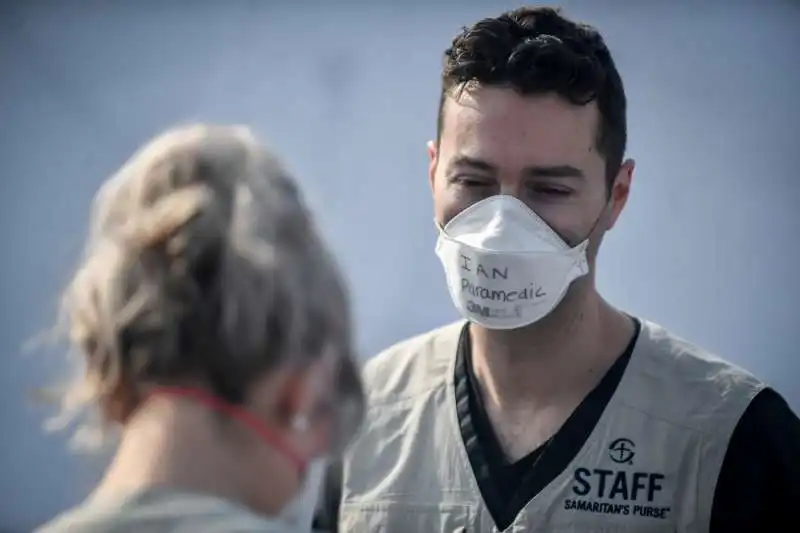 ospedale da campo realizzato dalla ong americana samaritans purse all’ospedale di cremona 21