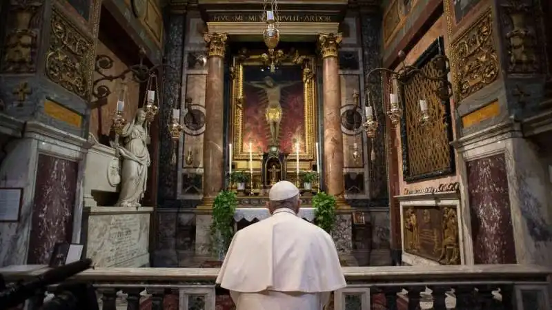 papa francesco a S. Maria Maggiore 