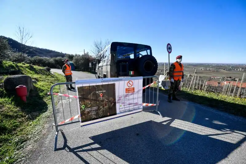 quarantena e posti di blocco a vo' euganeo 2