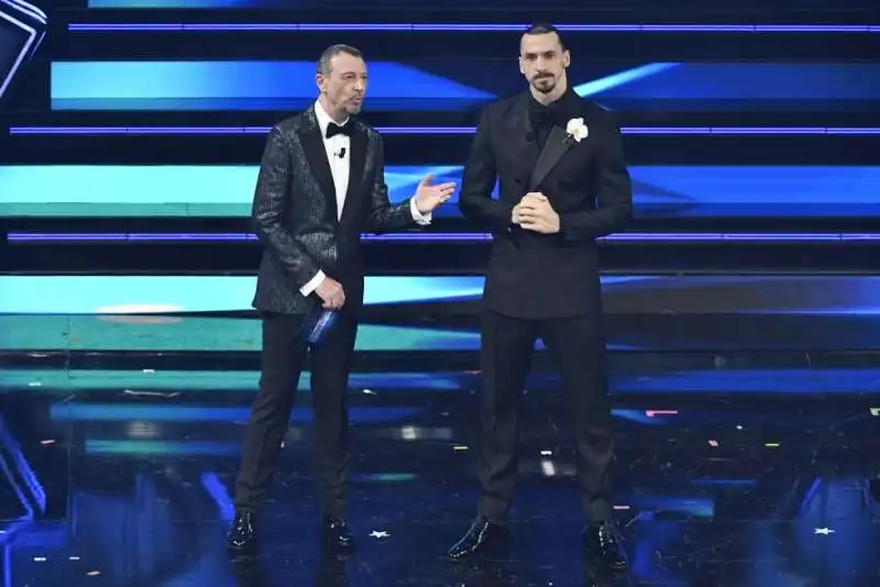 amadeus zlatan ibrahimovic   sanremo 2021 