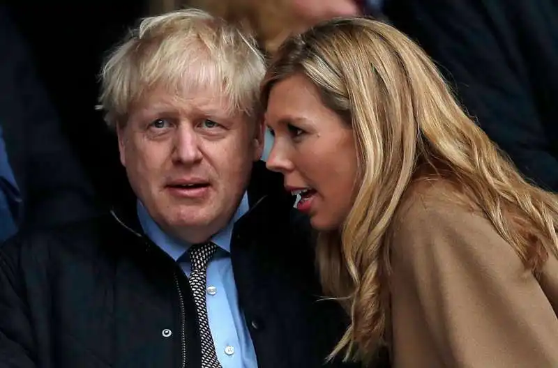 boris johnson con carrie symonds