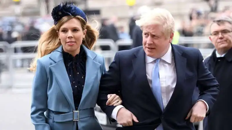 boris johnson e la fidanzata carrie