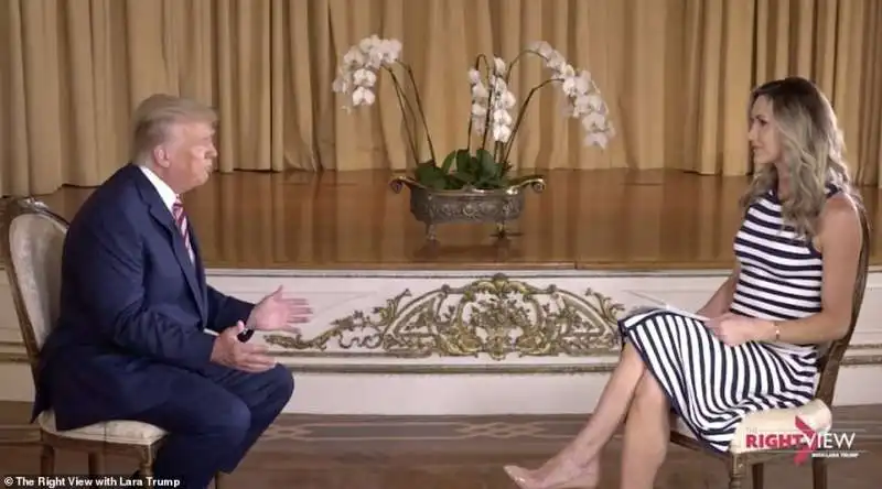 donald trump intervistato dalla nuora lara 