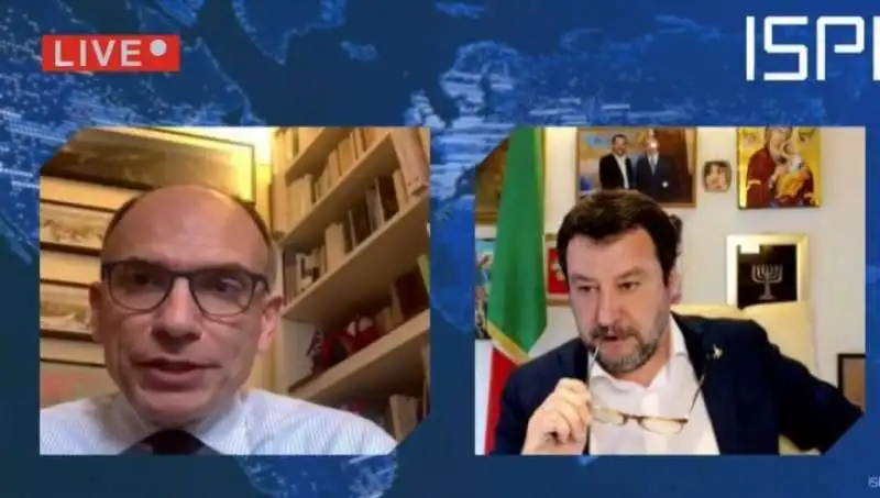 ENRICO LETTA E MATTEO SALVINI 